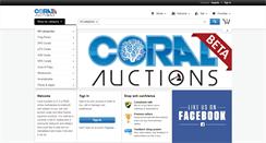 Desktop Screenshot of coralauctions.com