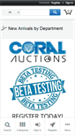 Mobile Screenshot of coralauctions.com